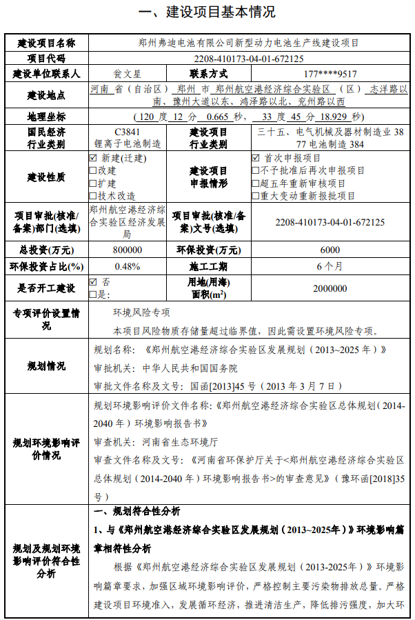 80亿元!40GWh!比亚迪河南郑州电池生产线项目环评公示.png 80亿元!40GWh!比亚迪河南郑州电池生产线项目环评公示.png