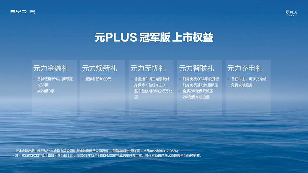 19个月50万辆下线!比亚迪元PLUS冠军版上市13.58万元起 19个月50万辆下线!比亚迪元PLUS冠军版上市13.58万元起