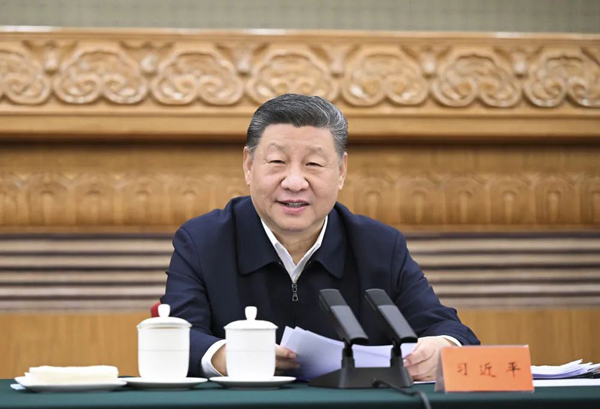 2月17日,中共中央总书记、国家主席、中央军委主席习近平在京出席民营企业座谈会并发表重要讲话。 新华社记者 谢环驰 摄 2月17日,中共中央总书记、国家主席、中央军委主席习近平在京出席民营企业座谈会并发表重要讲话。 新华社记者 谢环驰 摄