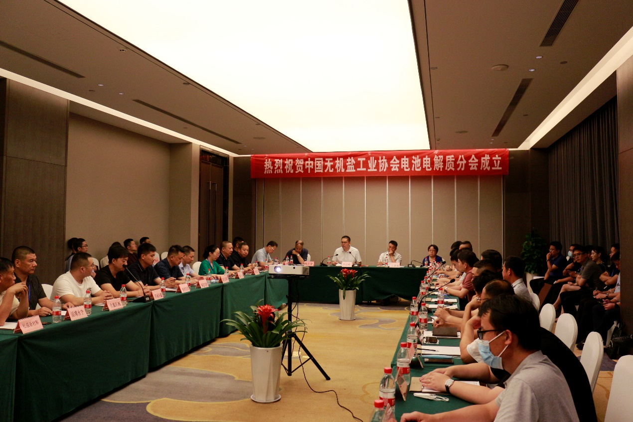 中国无机盐工业协会电池电解质分会正式成立