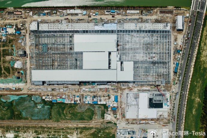 规模近40GWh！特斯拉上海储能超级工厂建设进度近半