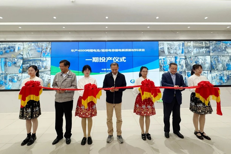 总投资6亿元!国泰超威年产4000吨电解质新材料项目一期投产