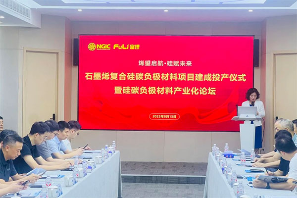 年产300吨！这一石墨烯复合硅碳负极生产线正式投产