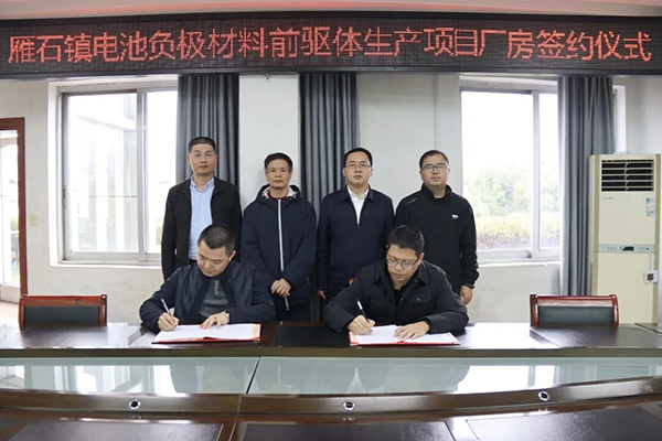 总投资2.5亿!这一电池负极材料前驱体项目落地福建龙岩
