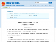 国家能源局：今年户用光伏发电项目国家财政补贴预算额度5亿